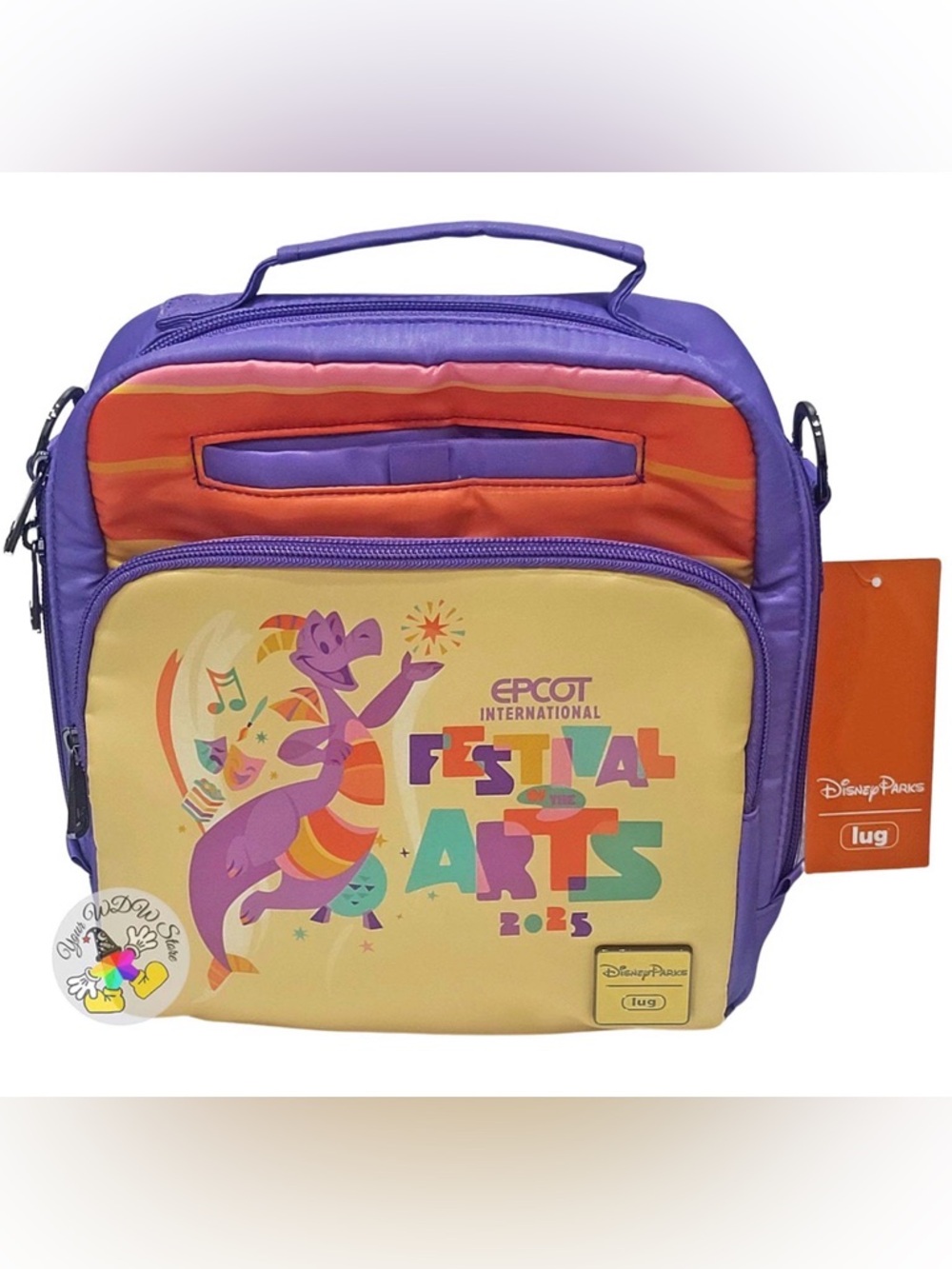 Disney Purple, Yellow and Orange EPCOT Festival of the Arts Kids Lunch Bag